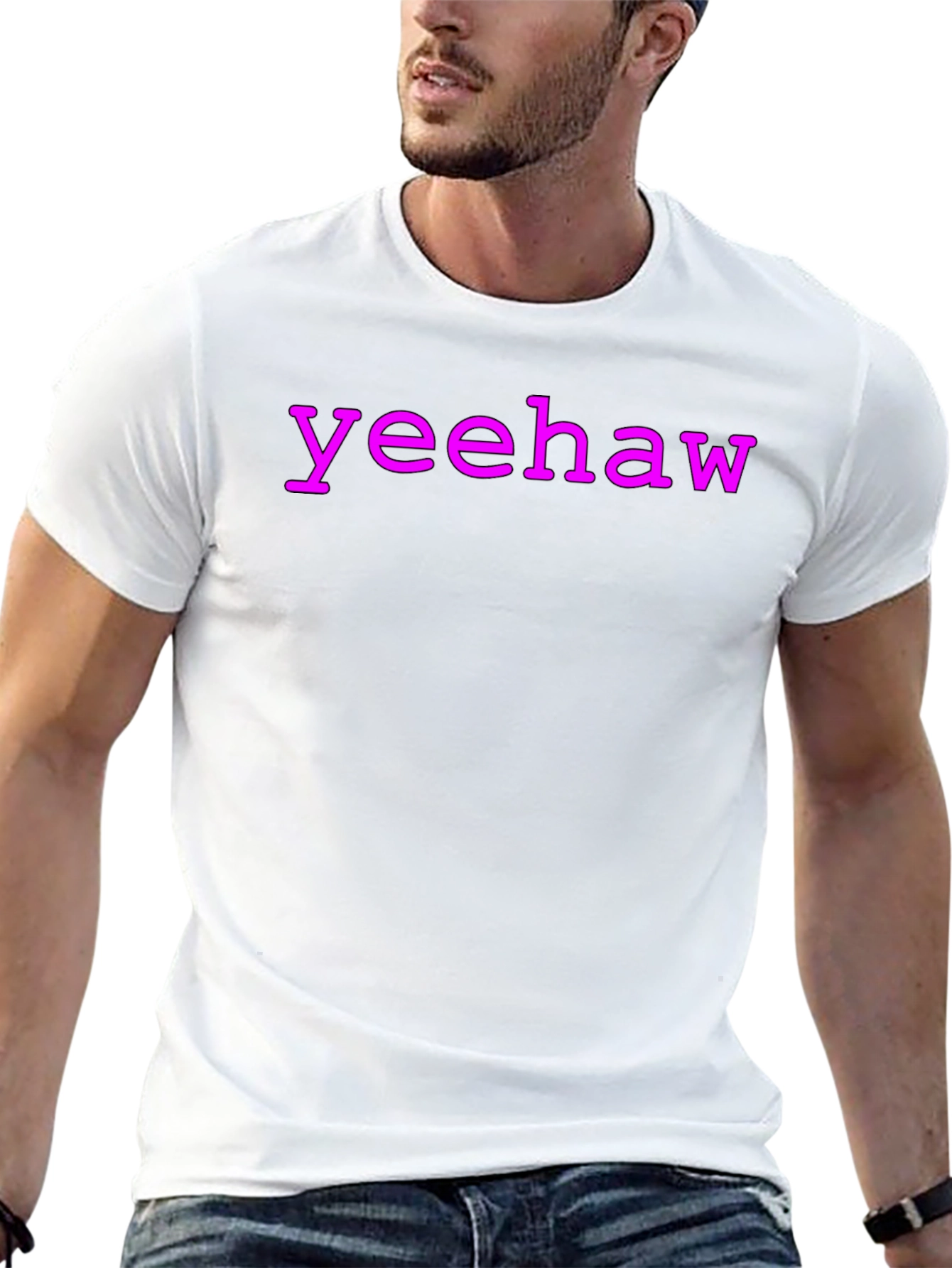 Yeehaw Tee - Casual Black T-Shirt