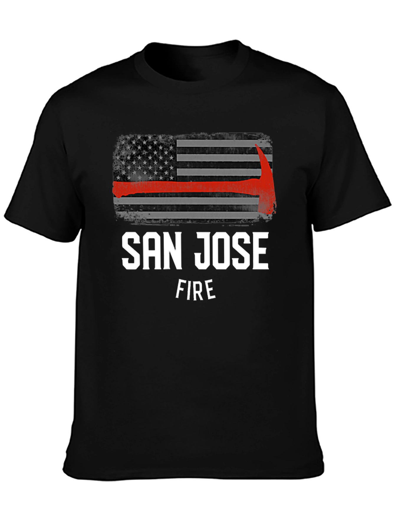 San Jose Fire T-Shirt - Thin Red Line Axe