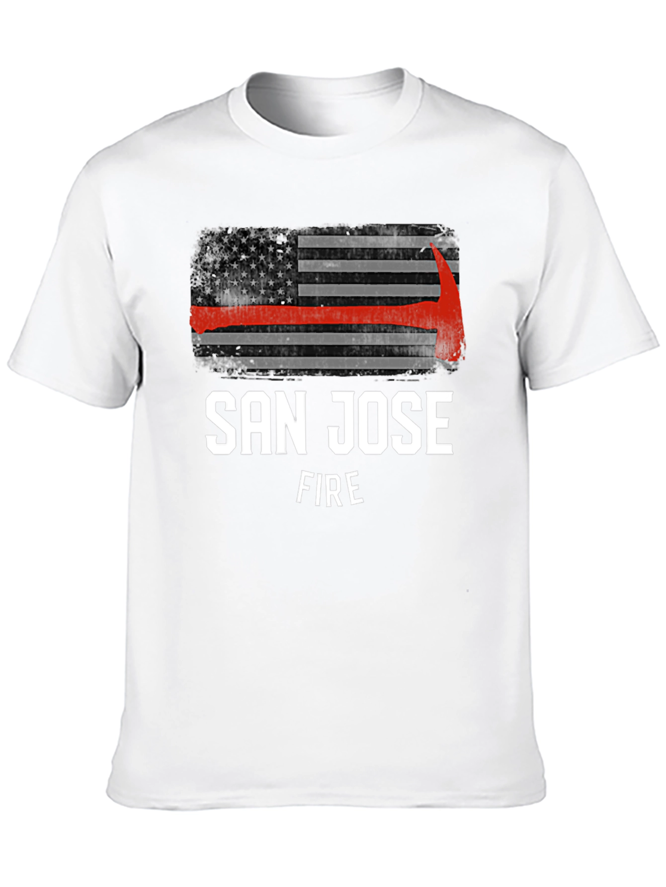 San Jose Fire T-Shirt - Thin Red Line Axe