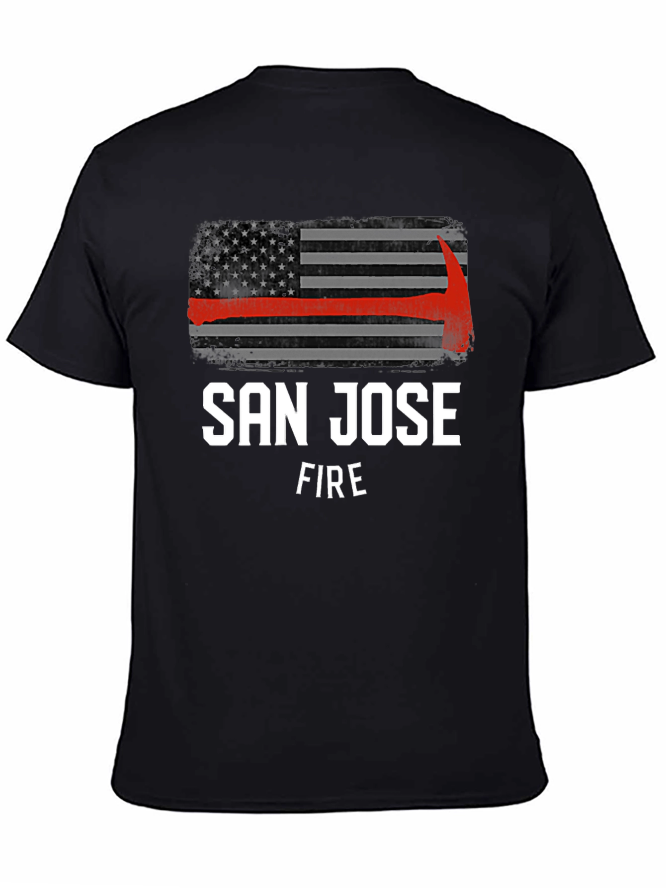 San Jose Fire T-Shirt - Thin Red Line Axe