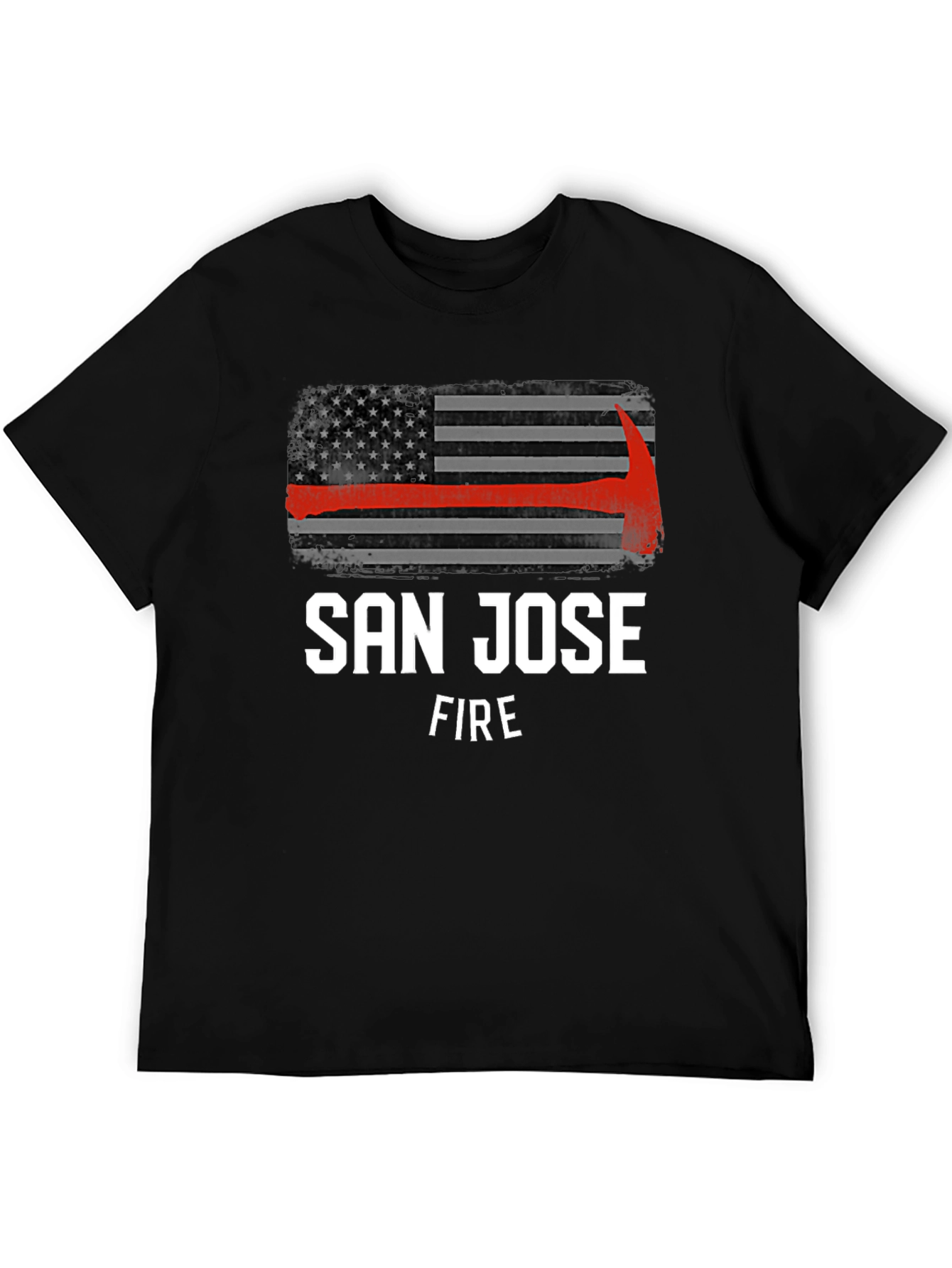 San Jose Fire T-Shirt - Thin Red Line Axe