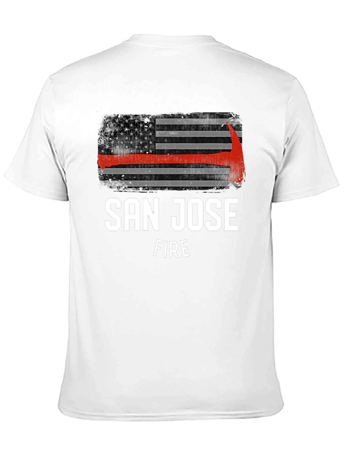 San Jose Fire T-Shirt - Thin Red Line Axe