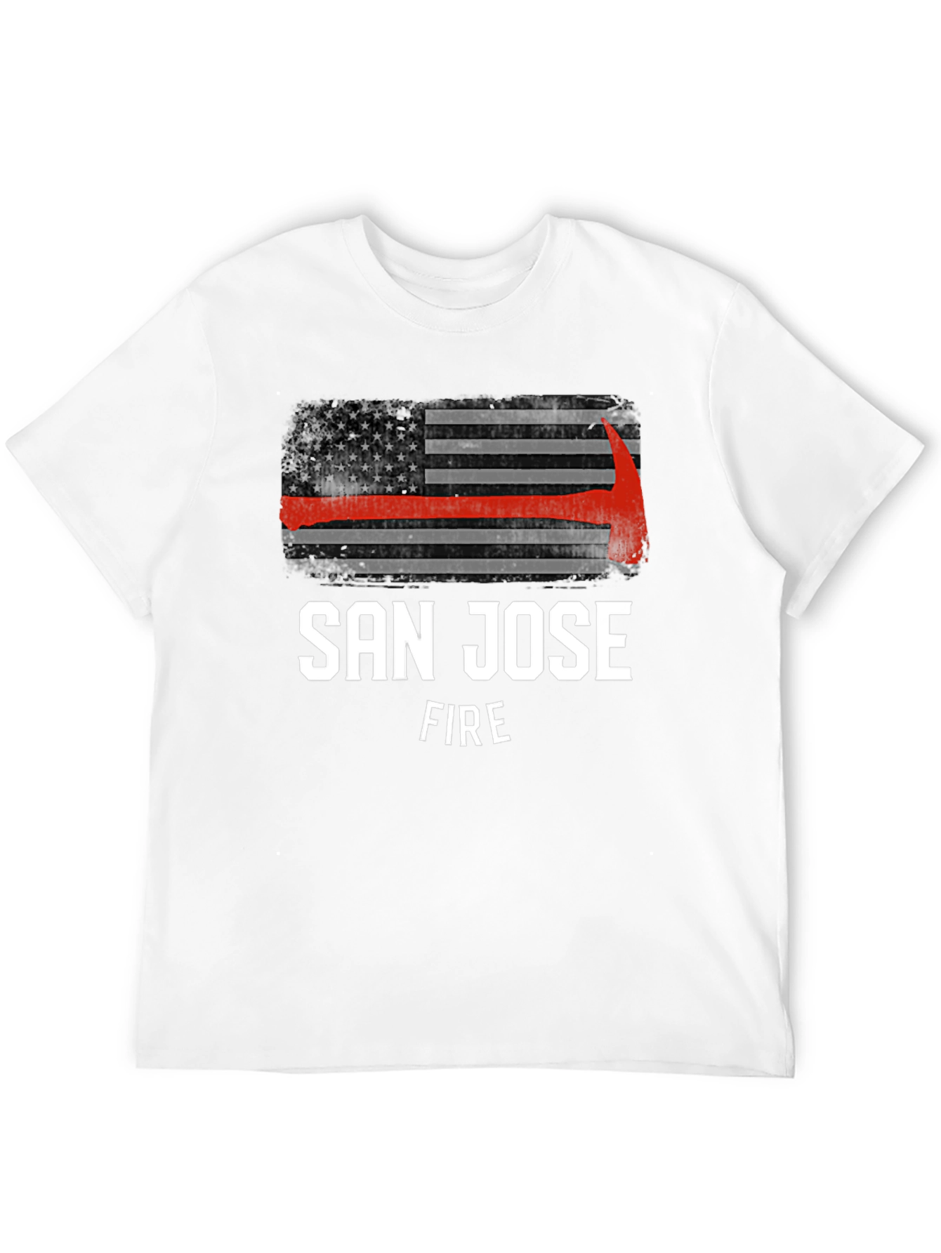 San Jose Fire T-Shirt - Thin Red Line Axe