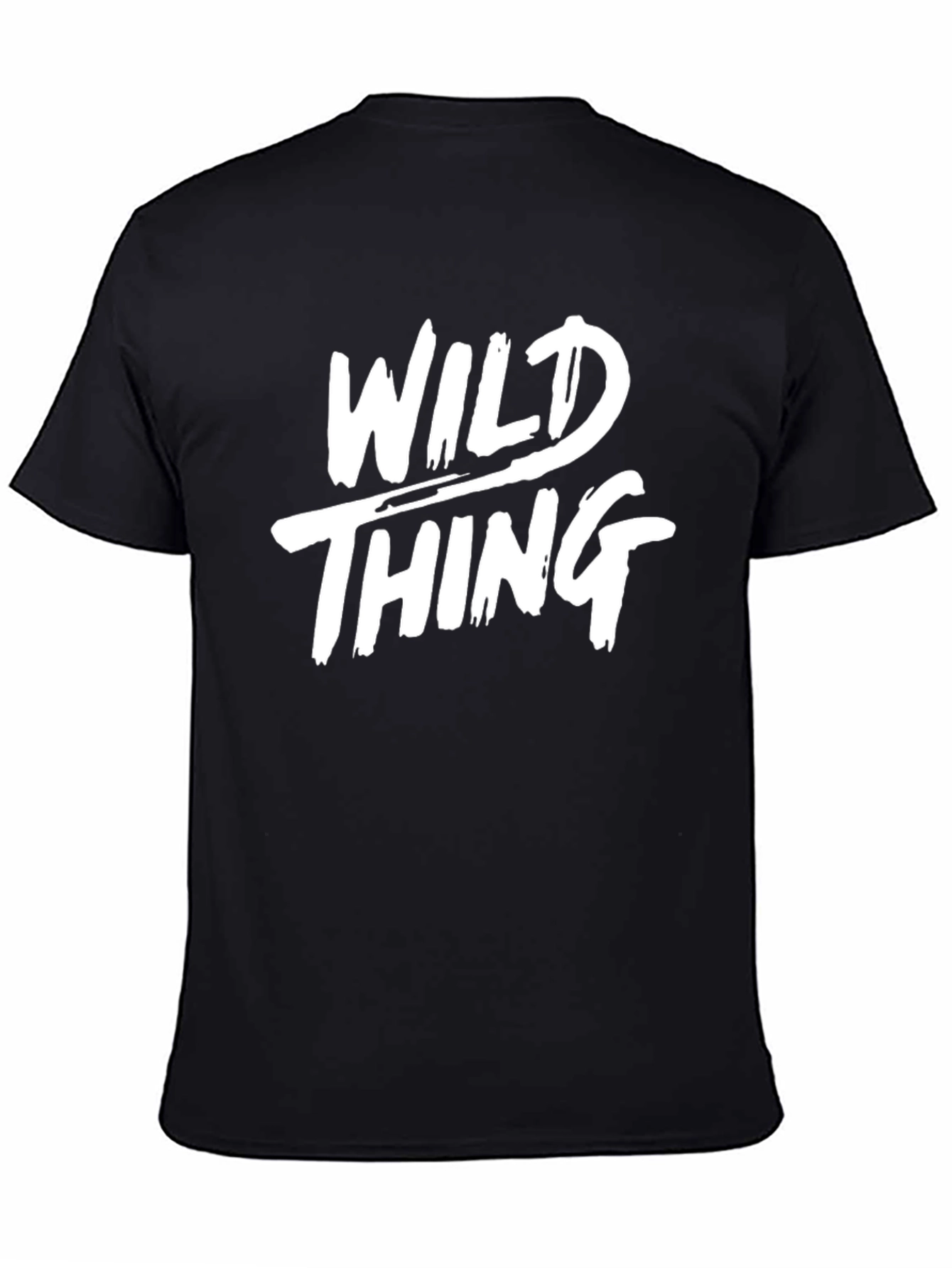 Wild Thing Graphic Print Black T-Shirt