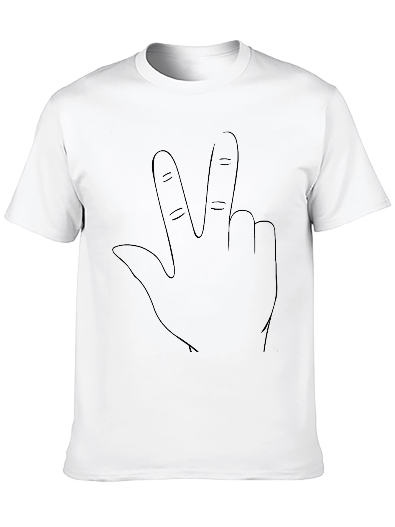 Black Hand Gesture Graphic Tee