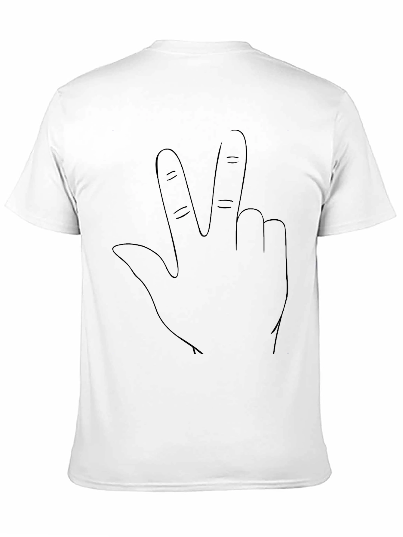 Black Hand Gesture Graphic Tee
