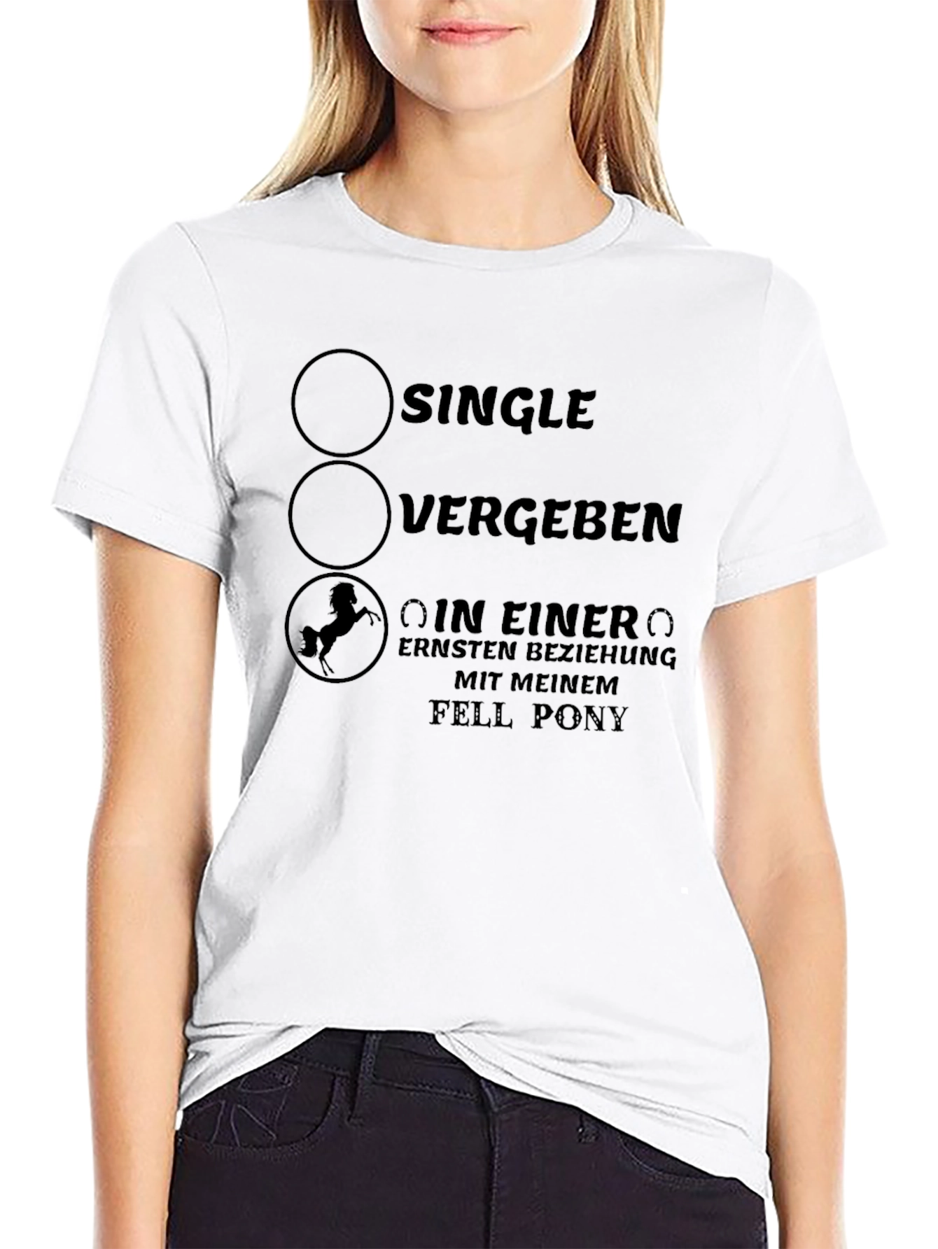 Funny Horse Fell Pony Relationship T-Shirt