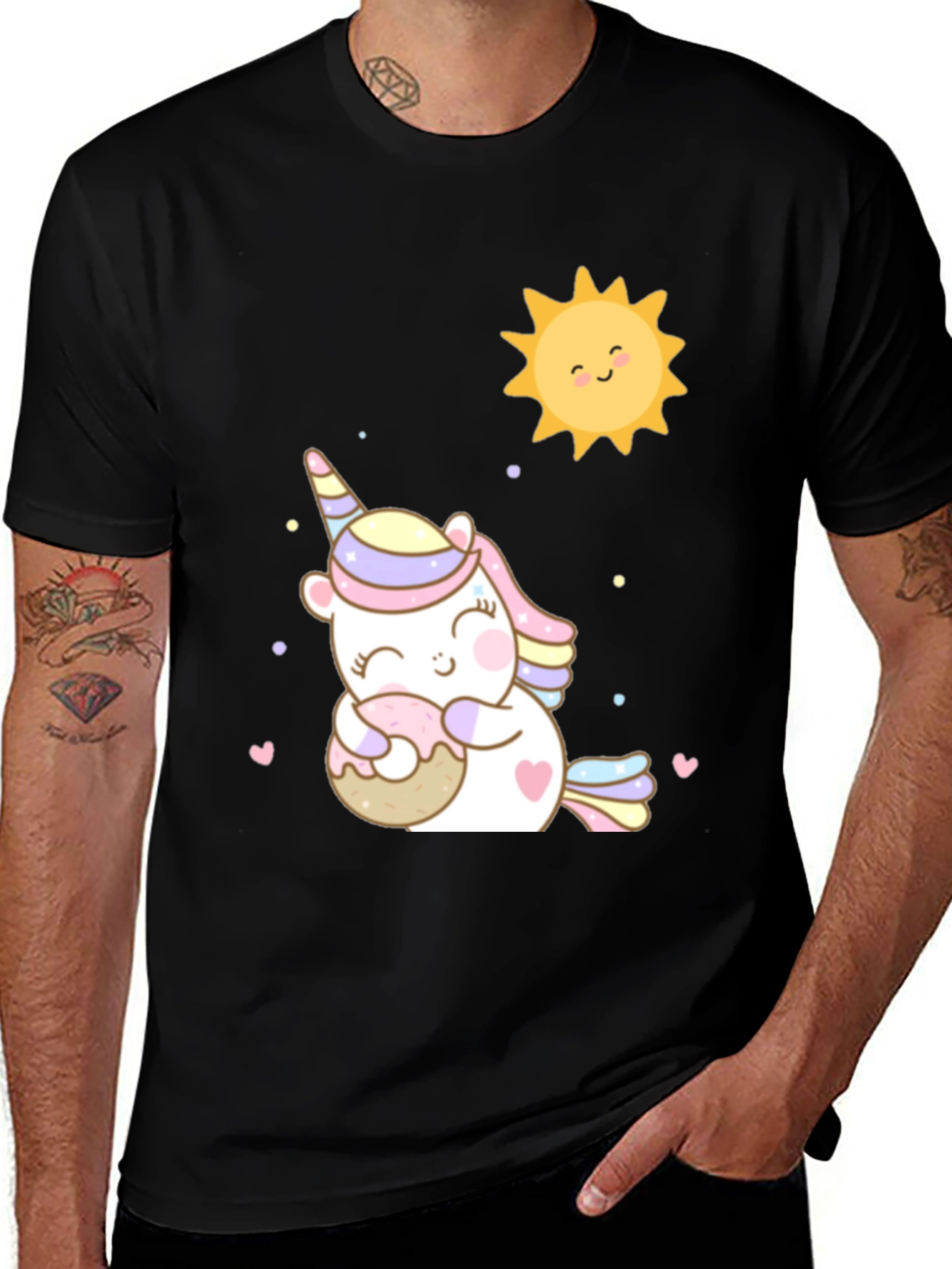 Unicorn & Donut Graphic Tee