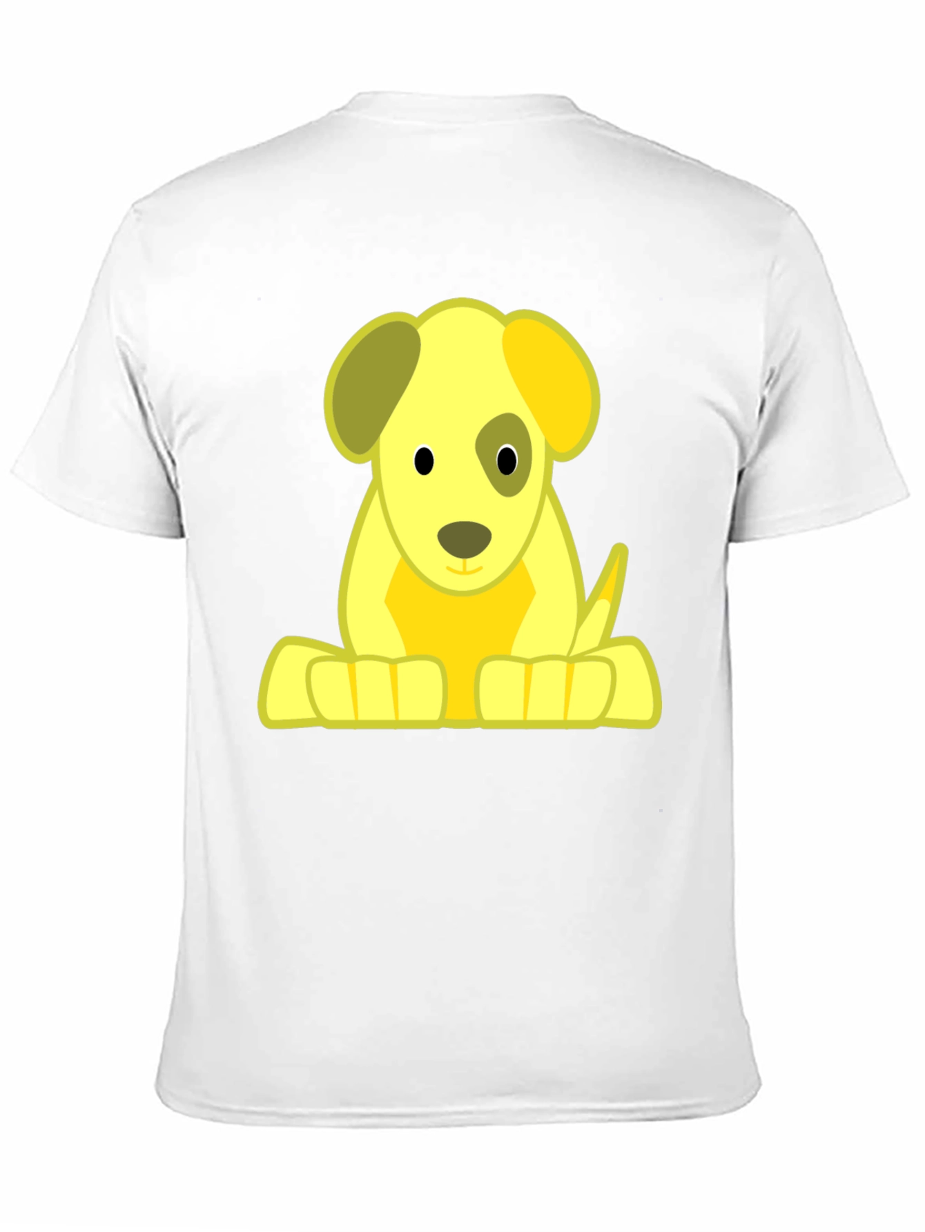 Cute Puppy Graphic Tee - Soft Black T-Shirt