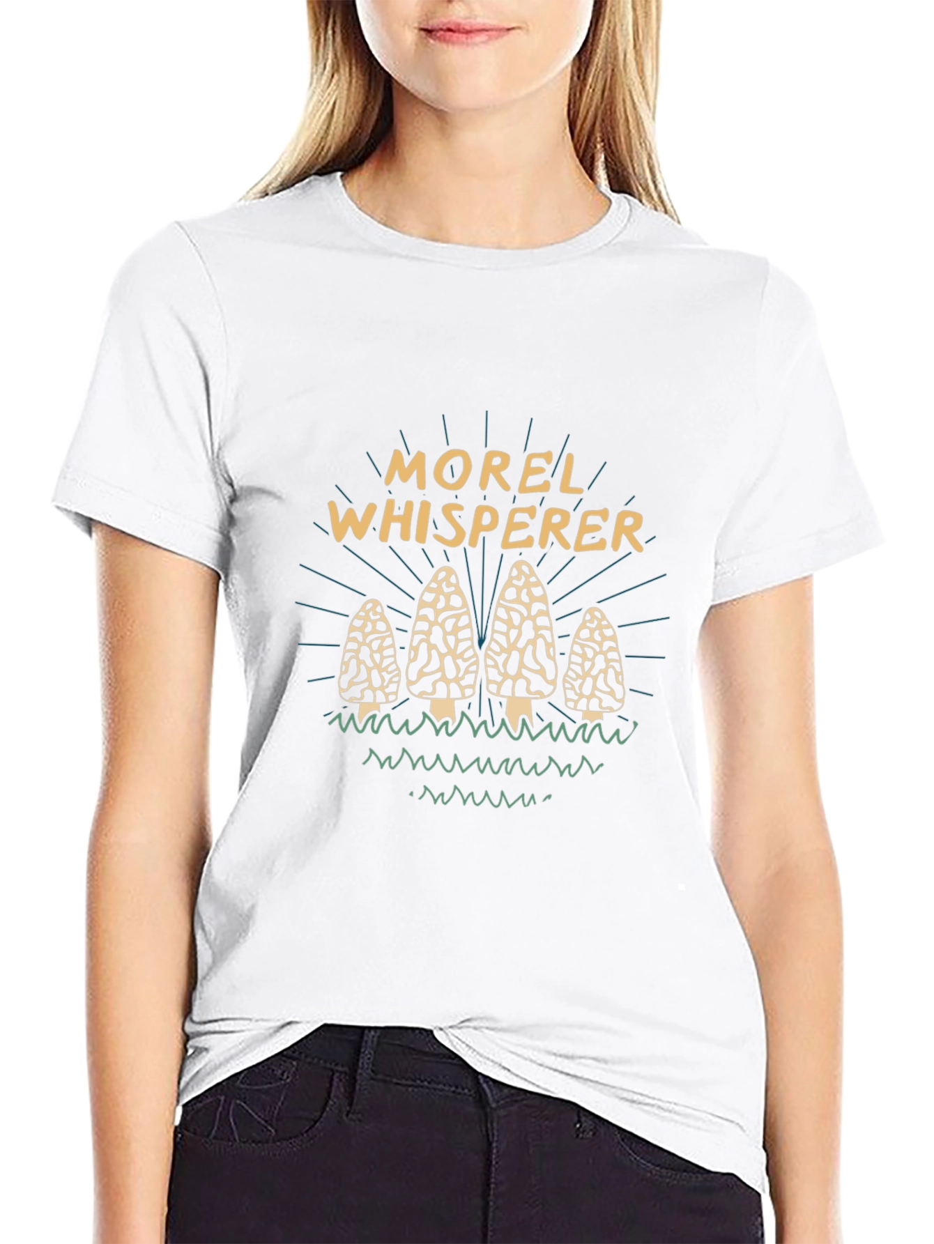 Morel Whisperer Graphic Tee - Black