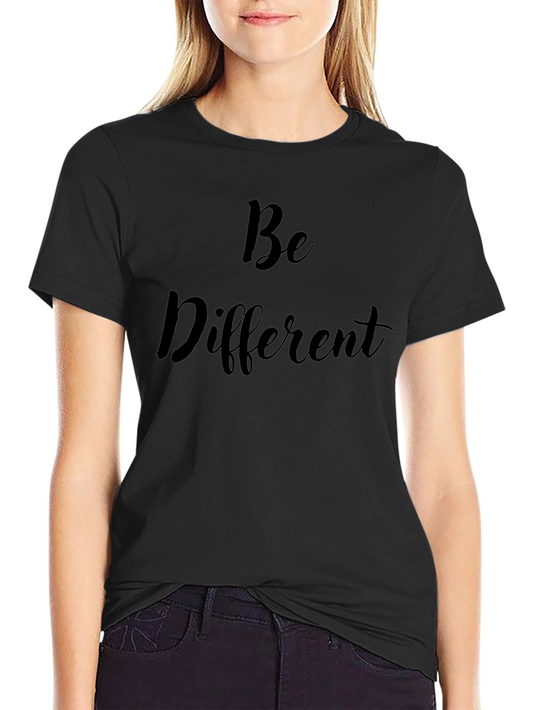 Be Different Graphic Tee - Stylish Black Cotton T-Shirt