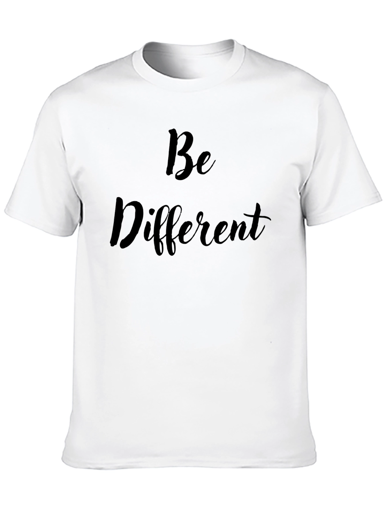 Be Different Graphic Tee - Stylish Black Cotton T-Shirt