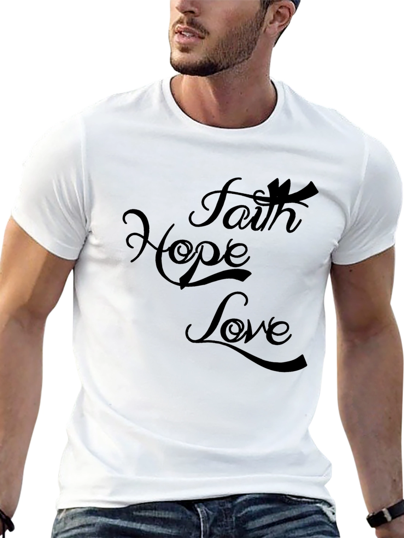 Faith Hope Love Graphic T-Shirt