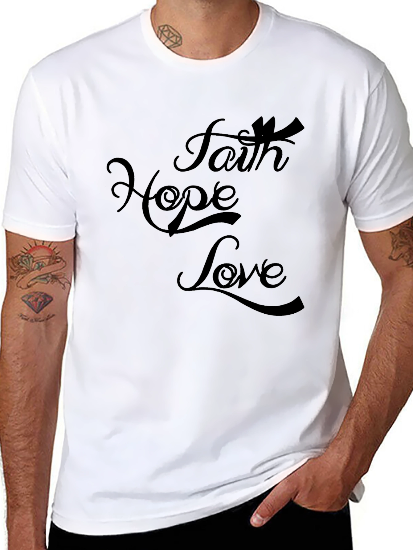 Faith Hope Love Graphic T-Shirt