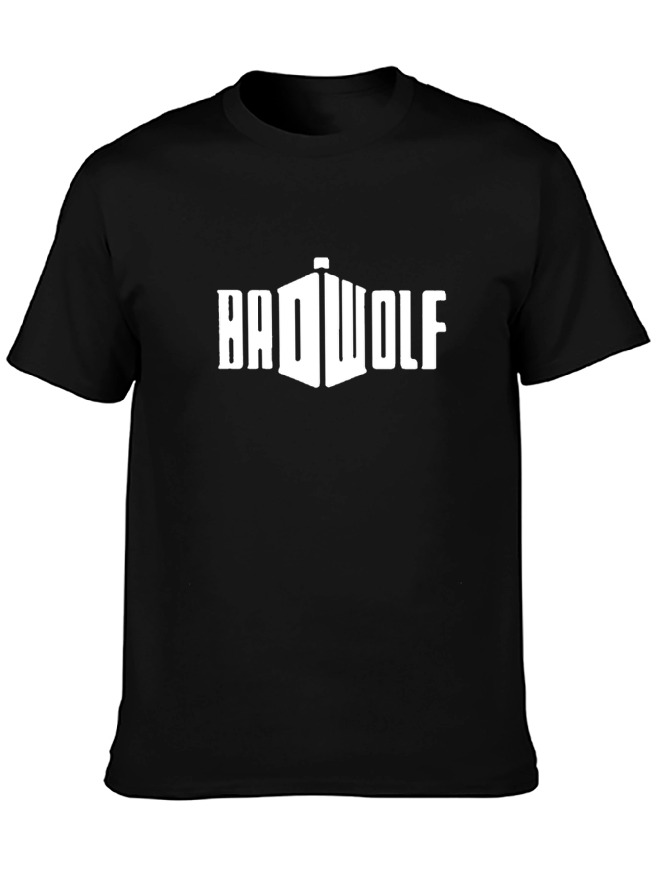 BAD WOLF Graphic Tee - Black Cotton T-Shirt