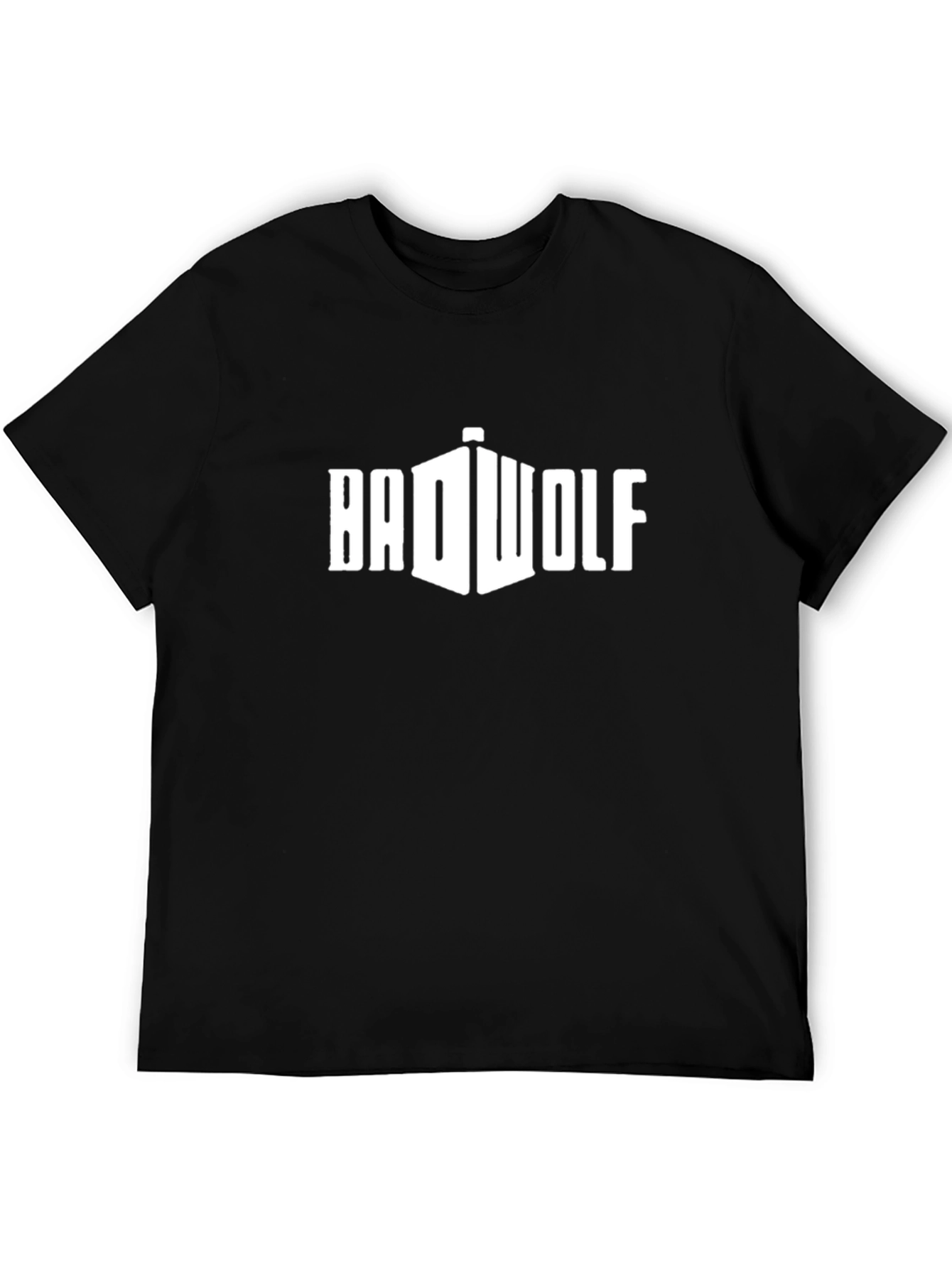 BAD WOLF Graphic Tee - Black Cotton T-Shirt