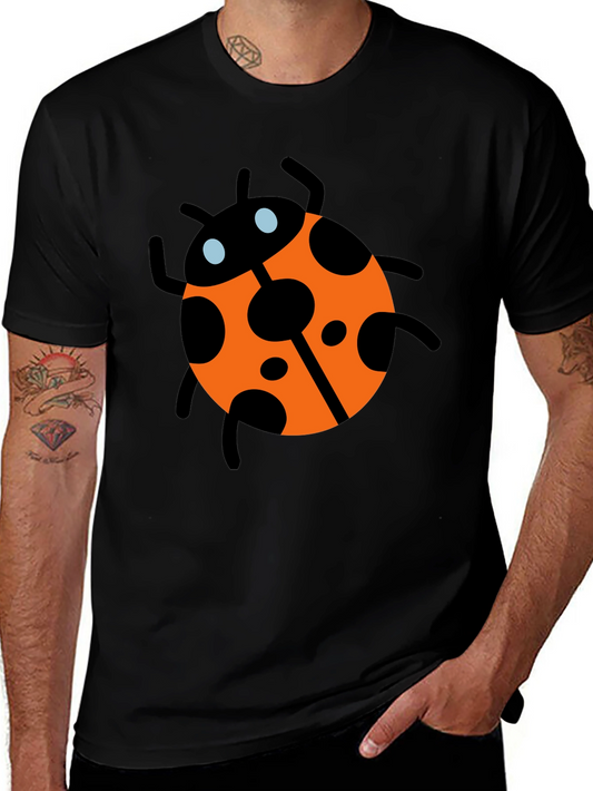 Ladybug Graphic Tee - Mens Black T-Shirt