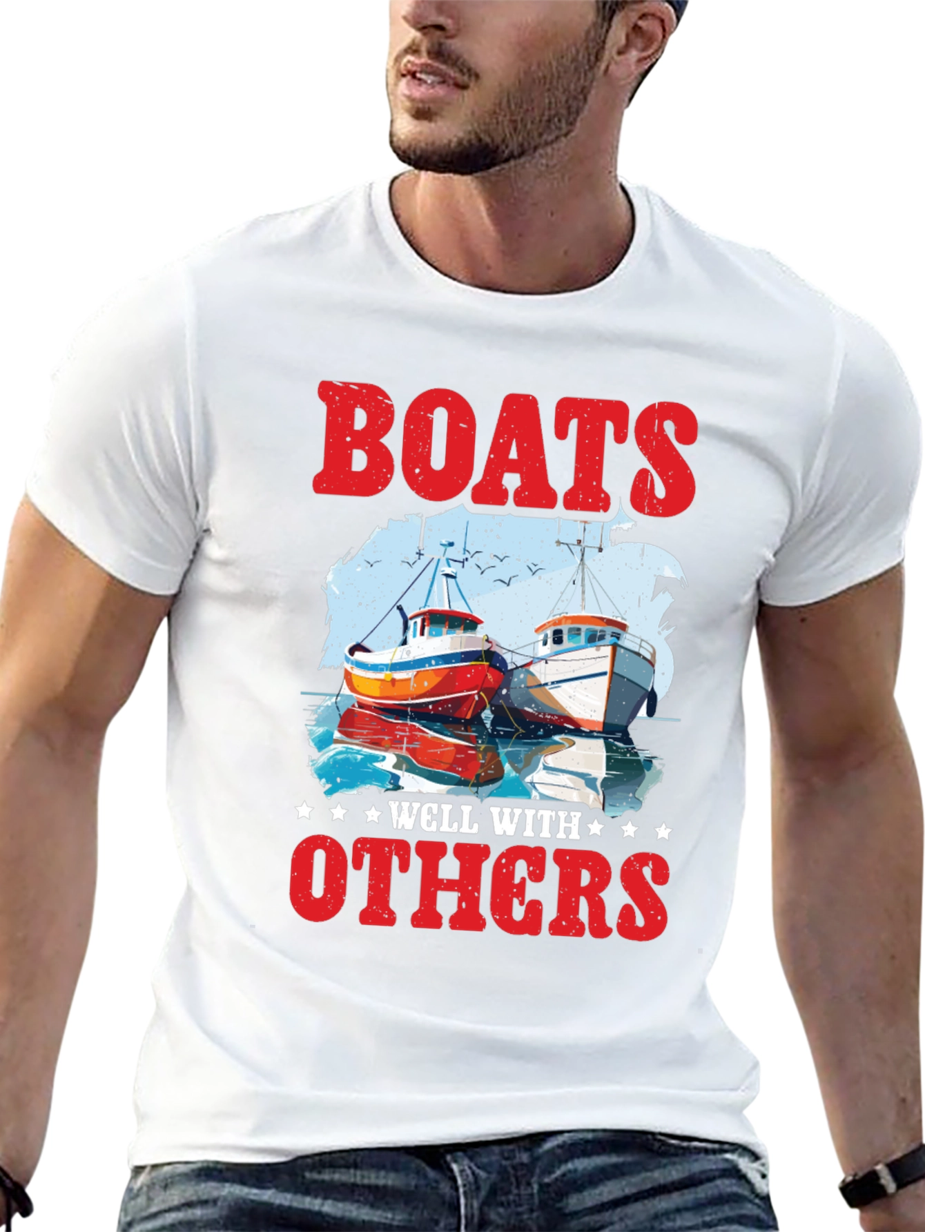 Boats Well With Others Graphic Tee