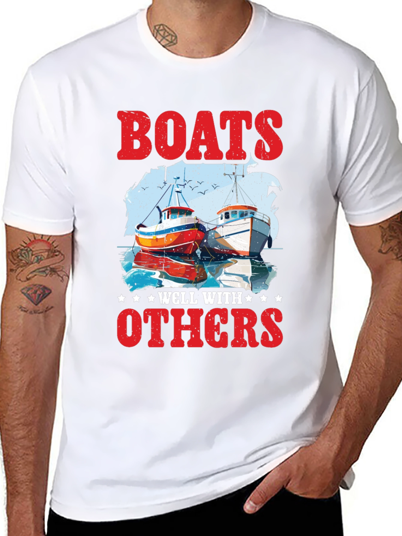 Boats Well With Others Graphic Tee