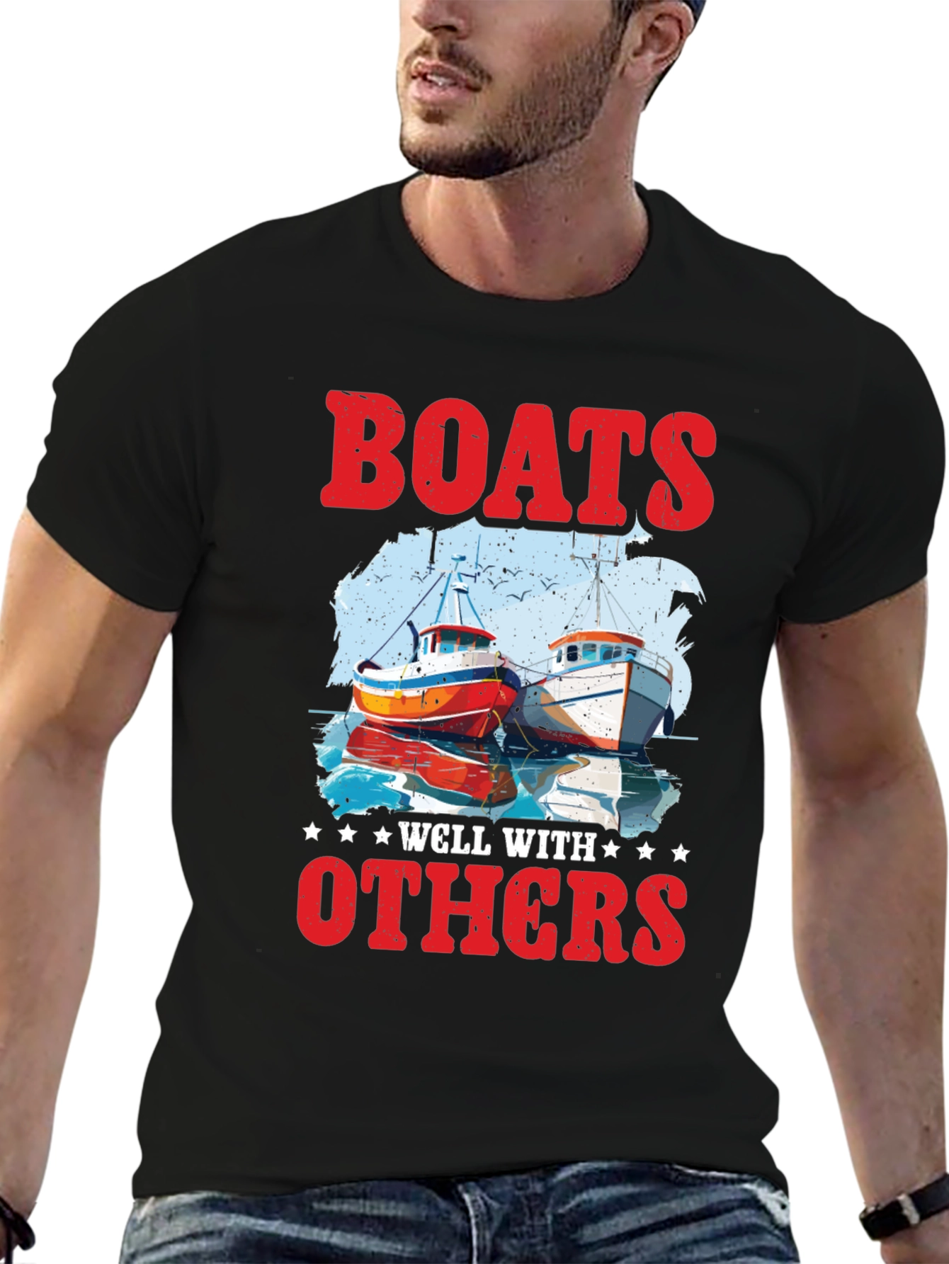 Boats Well With Others Graphic Tee