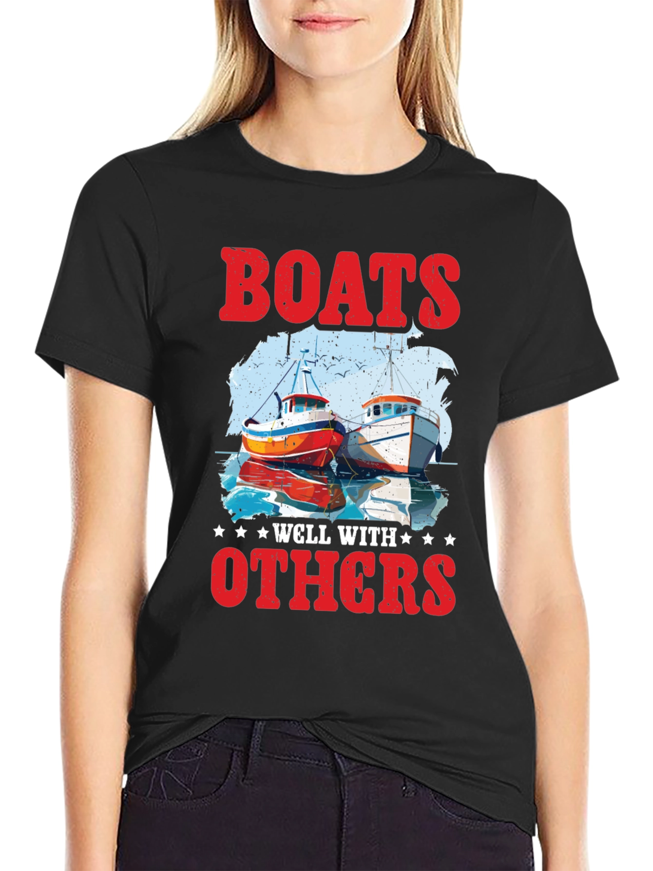 Boats Well With Others Graphic Tee