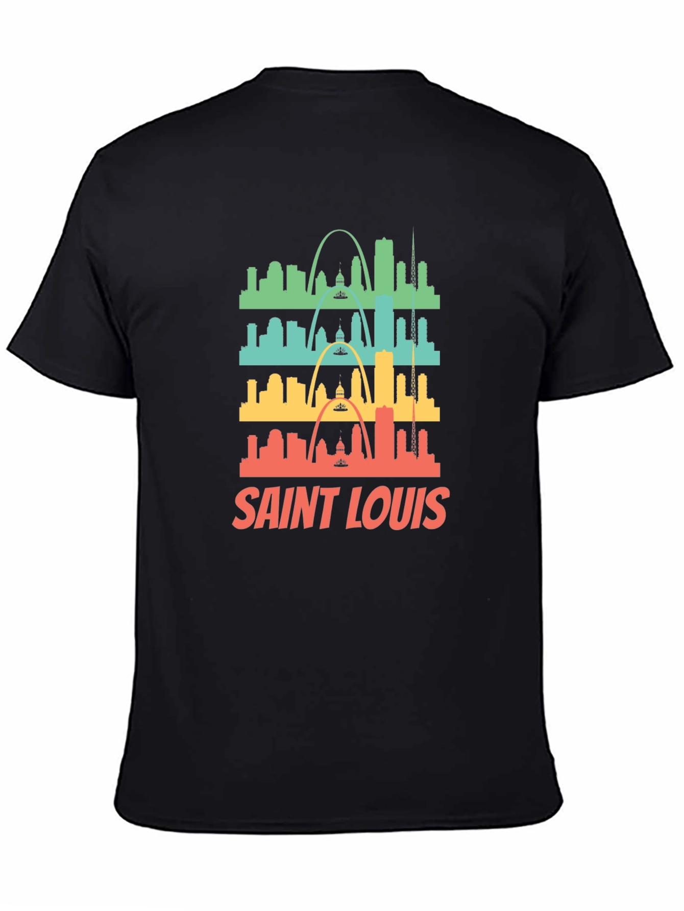 Saint Louis Skyline Graphic Tee - Retro Style