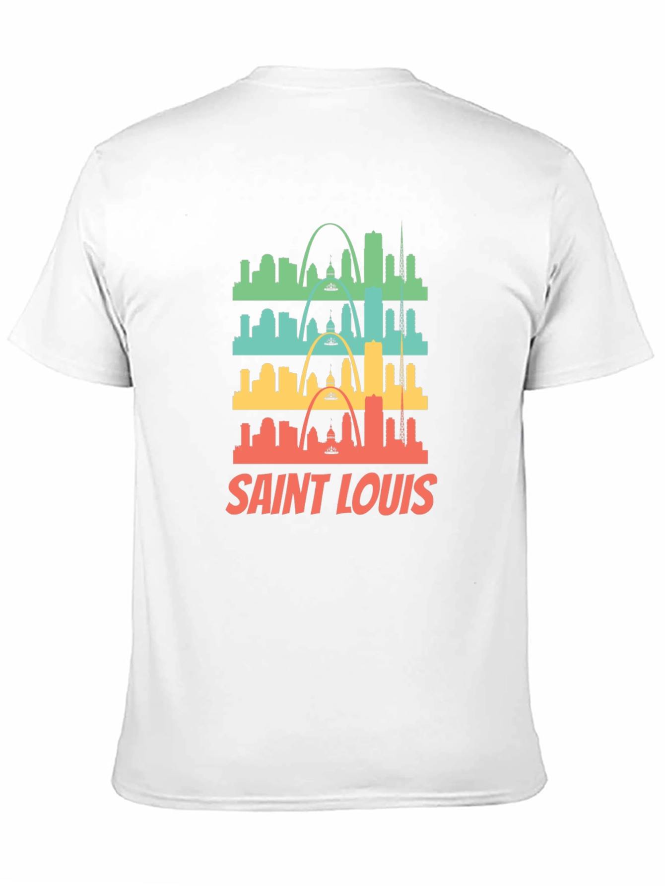 Saint Louis Skyline Graphic Tee - Retro Style