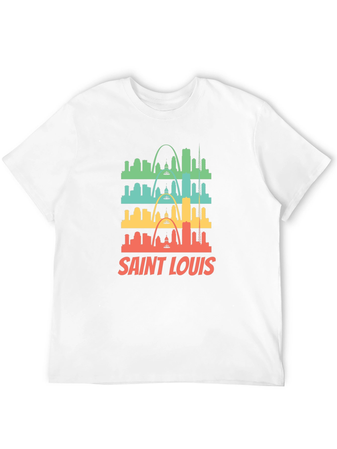 Saint Louis Skyline Graphic Tee - Retro Style