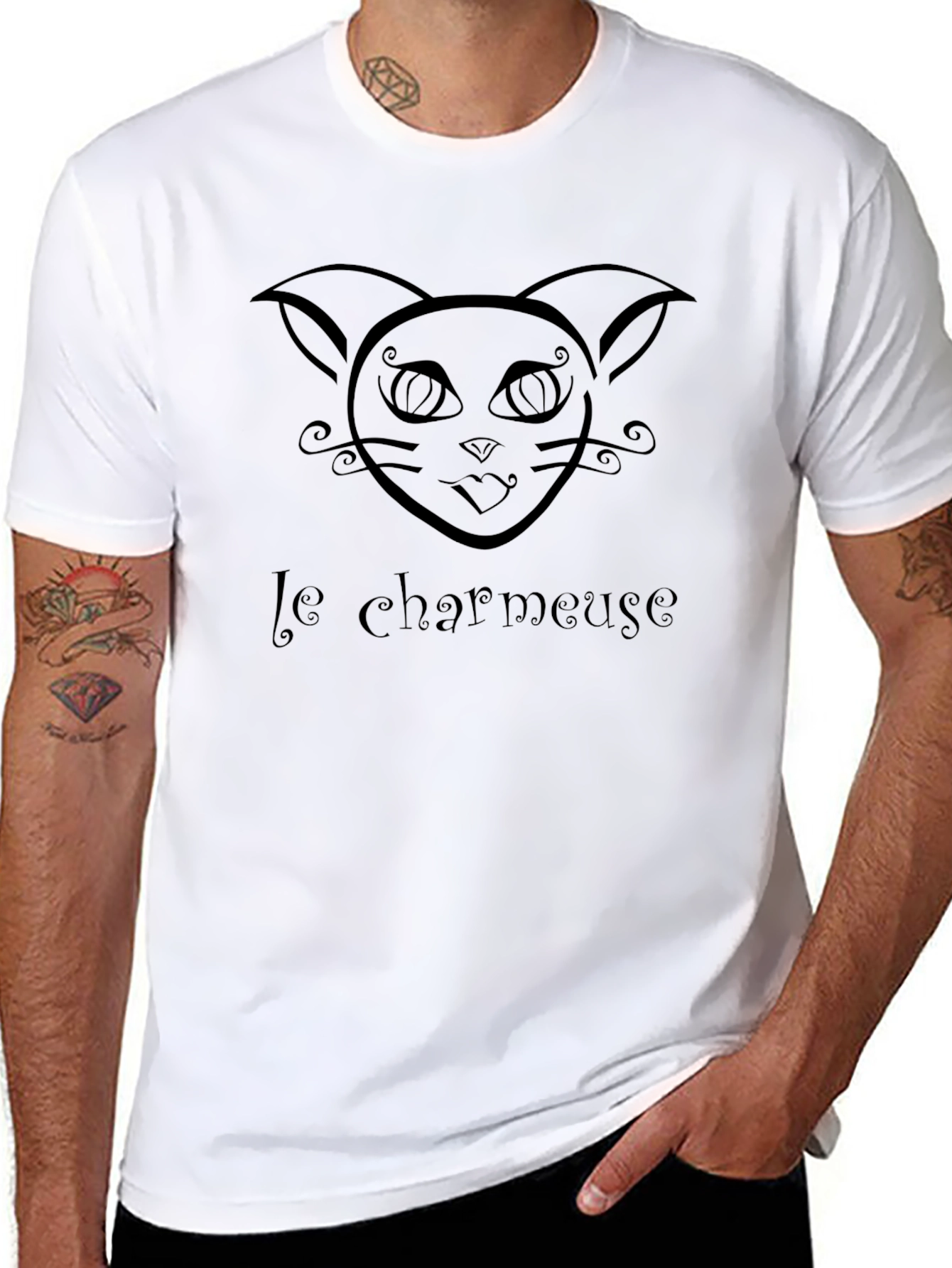 Le Charmeuse Black Cat Tee