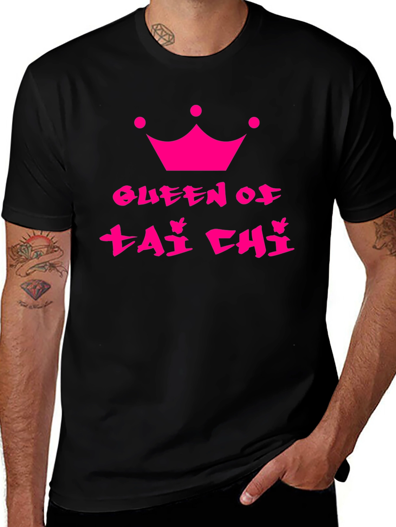 Queen of Tai Chi Black T-Shirt