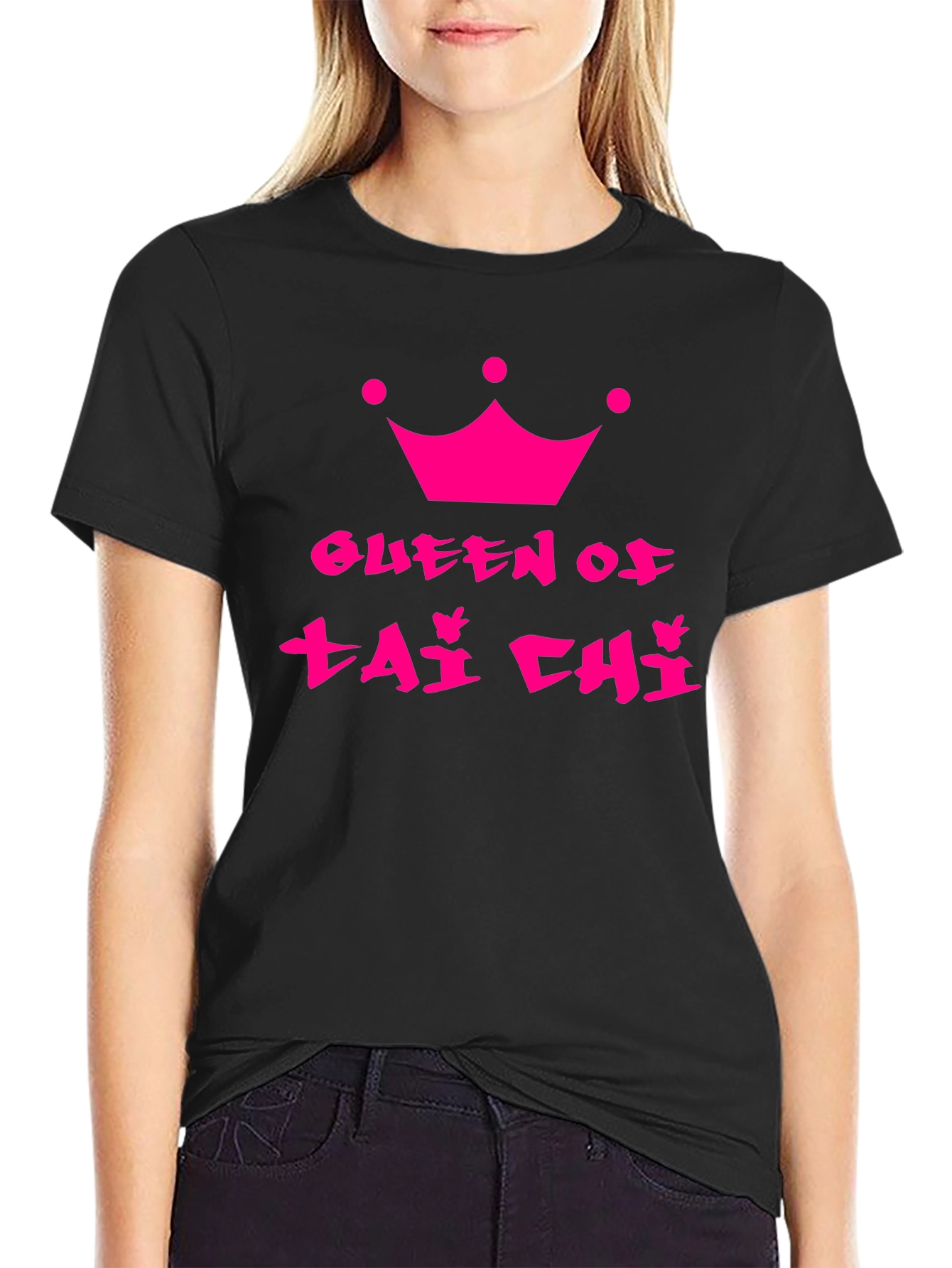 Queen of Tai Chi Black T-Shirt