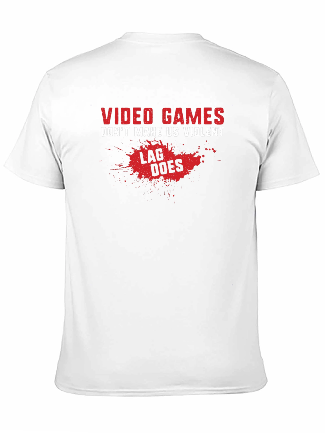 Video Games Lag Humor Black T-Shirt