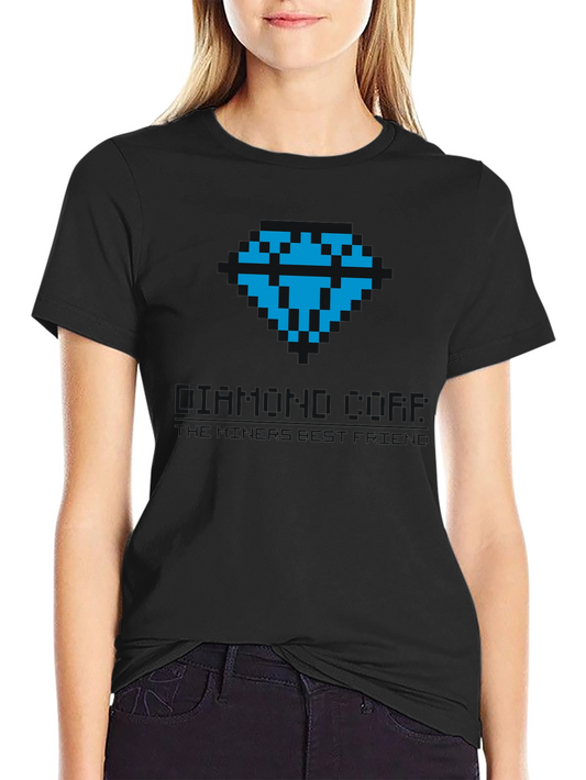 Pixel Art Diamond Tee - Classic Gamer Style