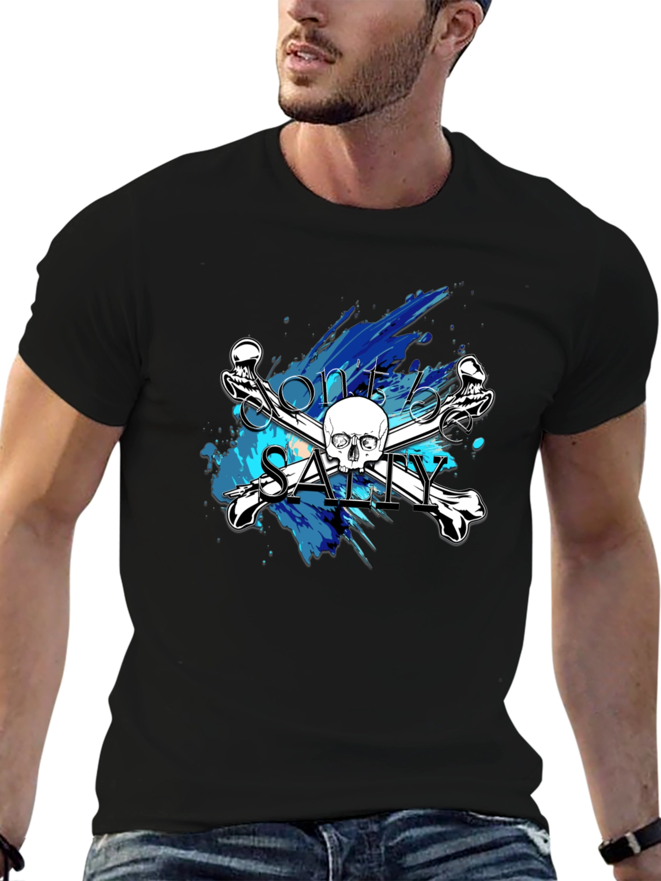 Salty Skull & Crossbones Graphic Tee