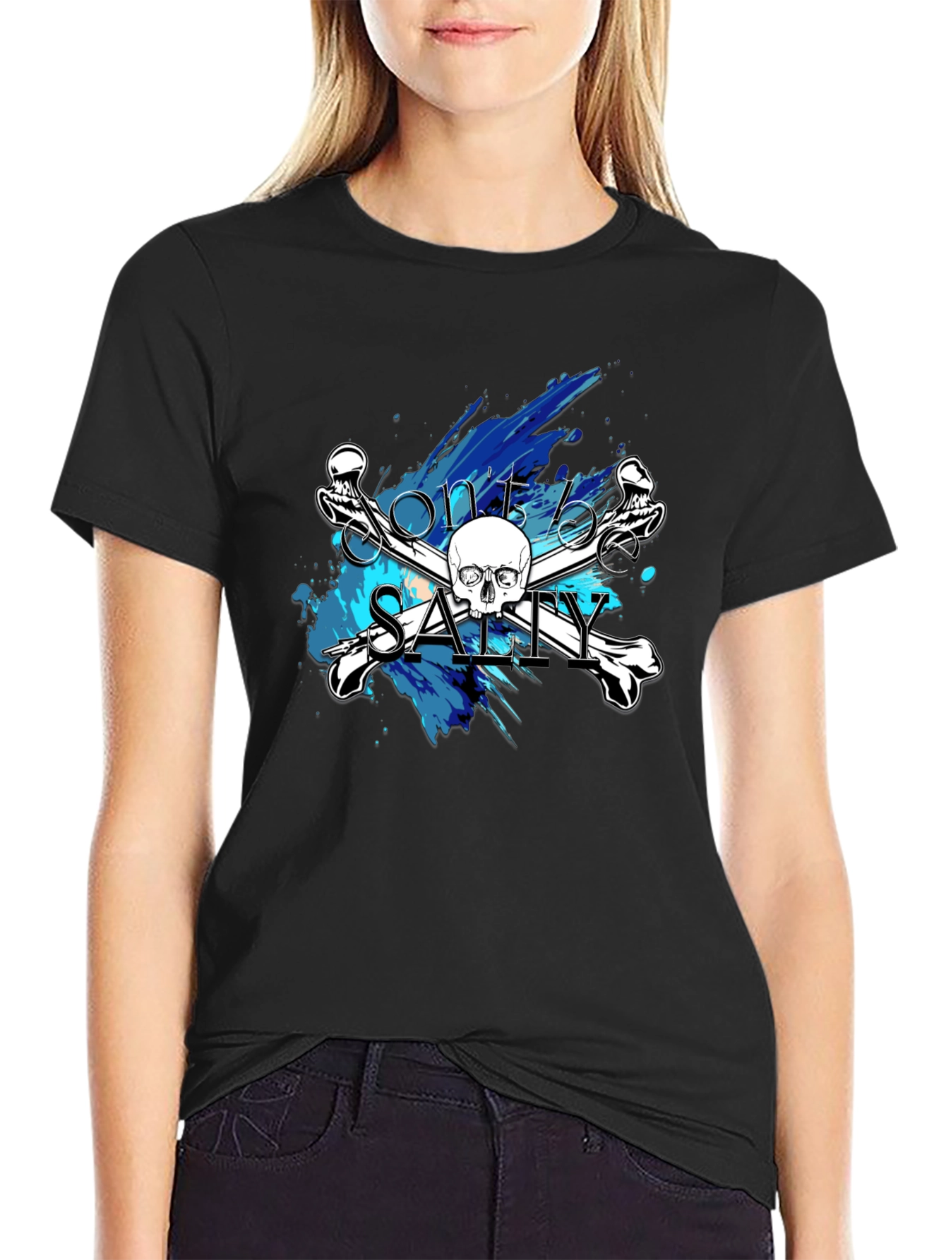 Salty Skull & Crossbones Graphic Tee