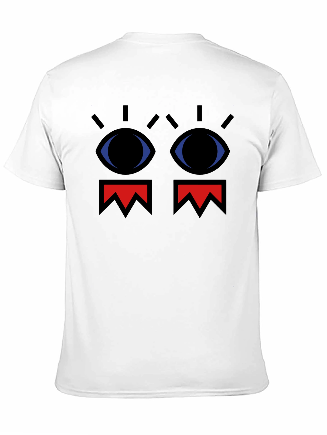 Abstract Face Graphic Black T-Shirt