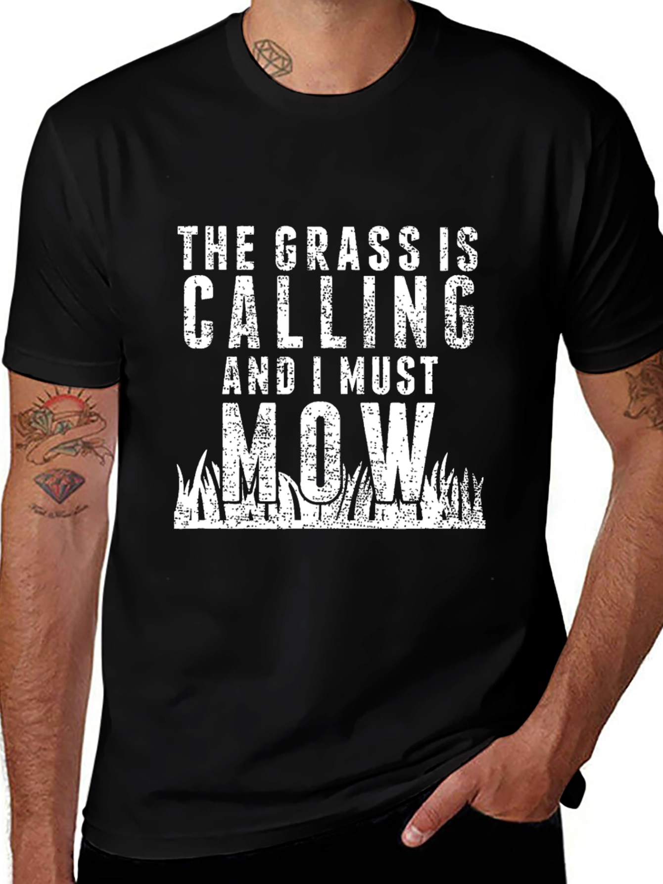 Funny Gardening T-Shirt: The Grass Is Calling