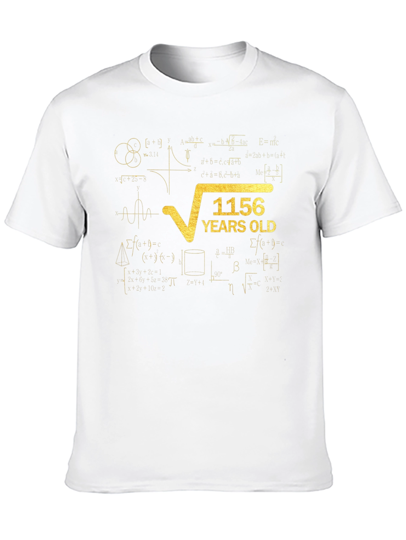 1156 Years Old Math Humor Graphic T-Shirt