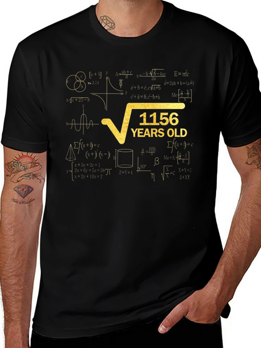 1156 Years Old Math Humor Graphic T-Shirt