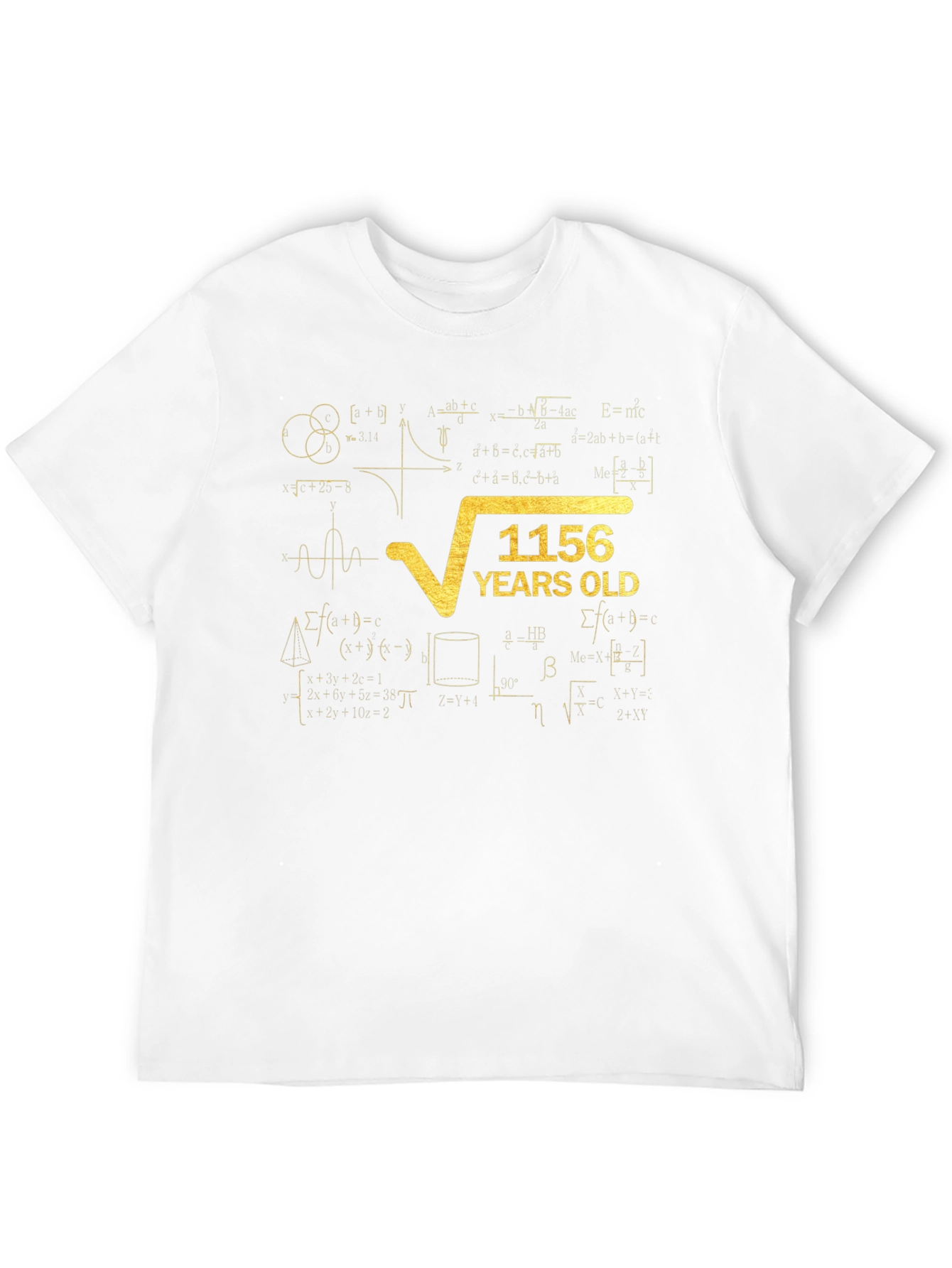 1156 Years Old Math Humor Graphic T-Shirt