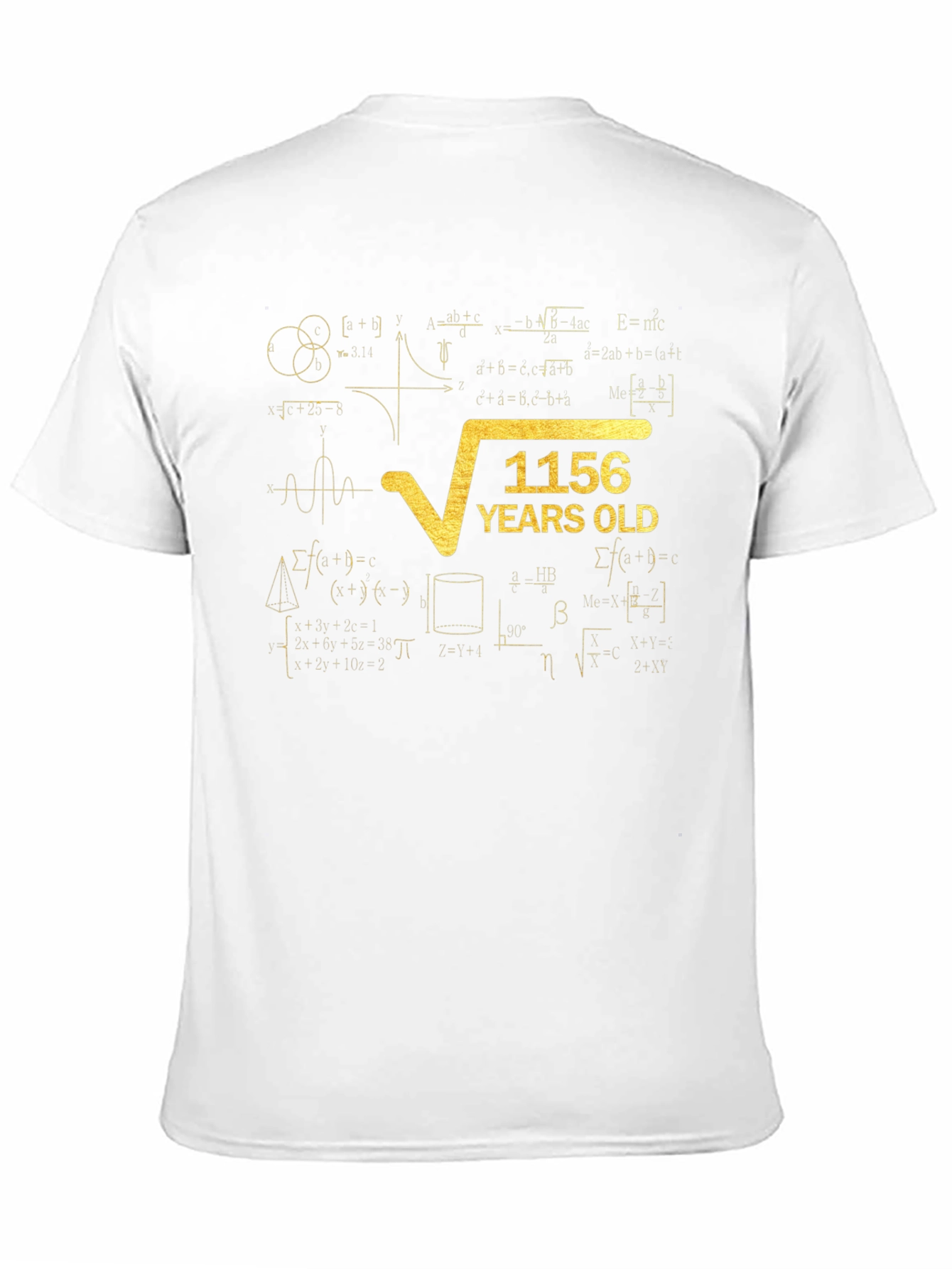 1156 Years Old Math Humor Graphic T-Shirt