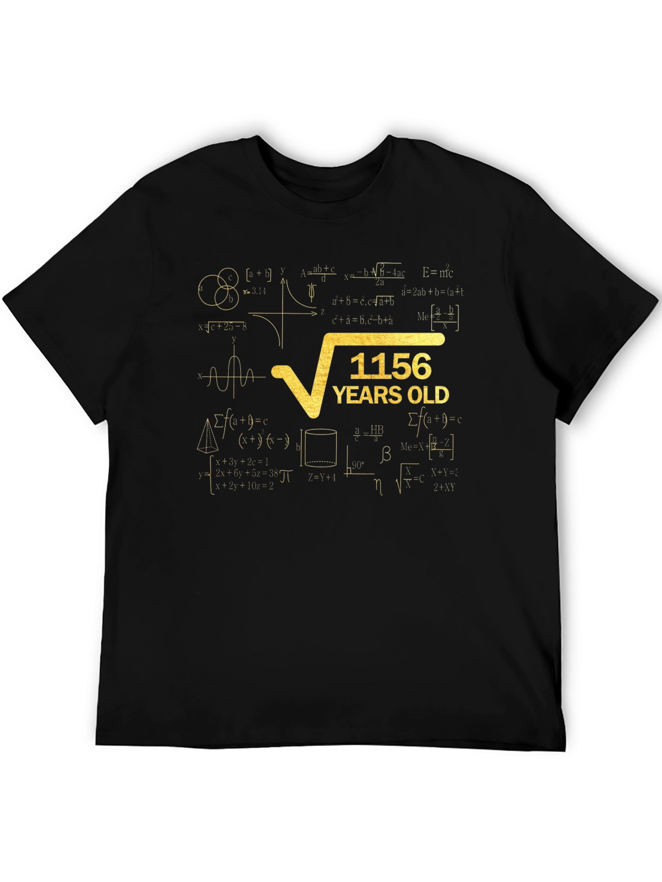1156 Years Old Math Humor Graphic T-Shirt