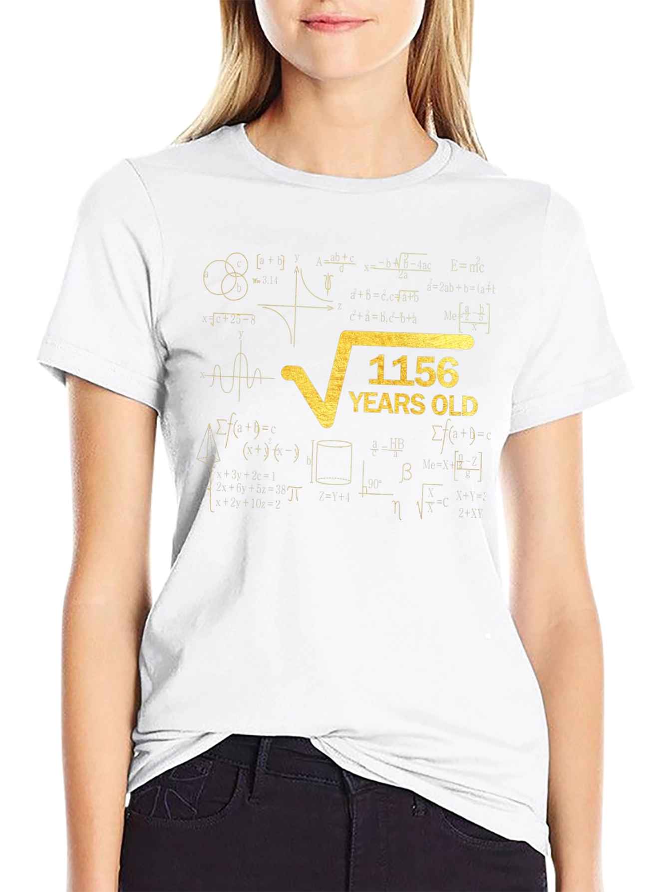 1156 Years Old Math Humor Graphic T-Shirt
