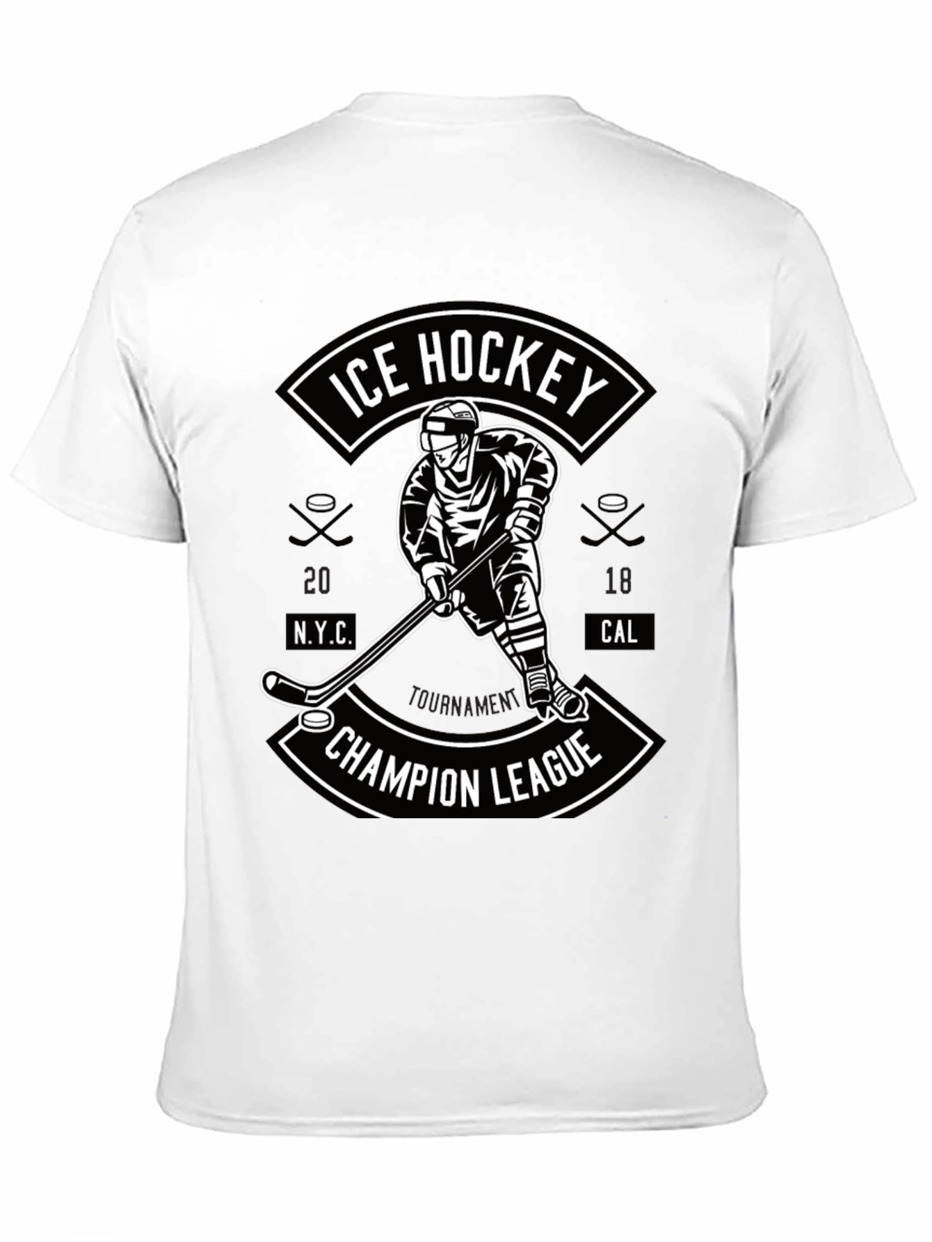 Ice Hockey Champion League Graphic T-Shirt