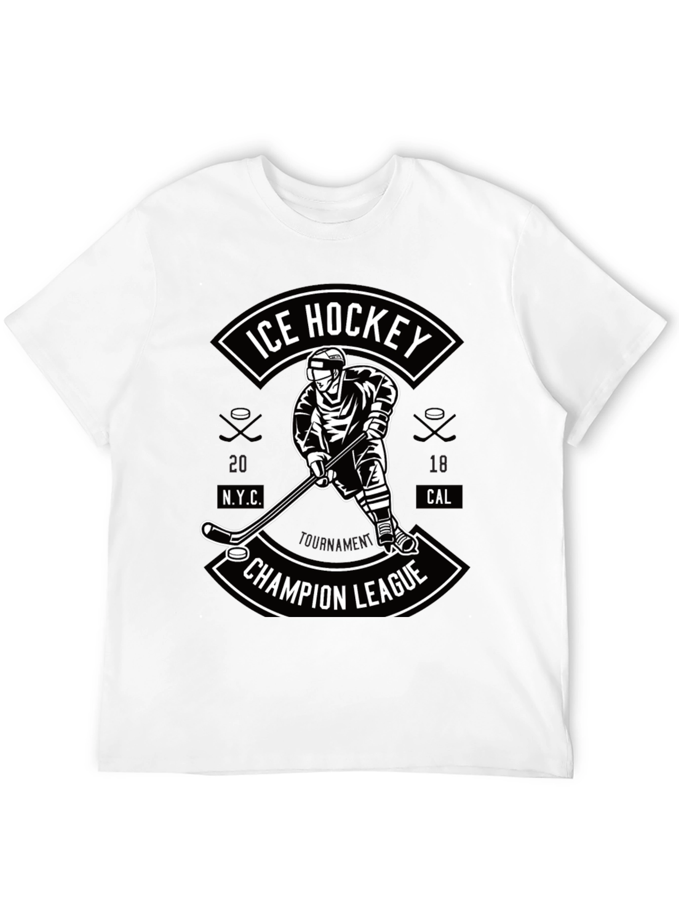 Ice Hockey Champion League Graphic T-Shirt