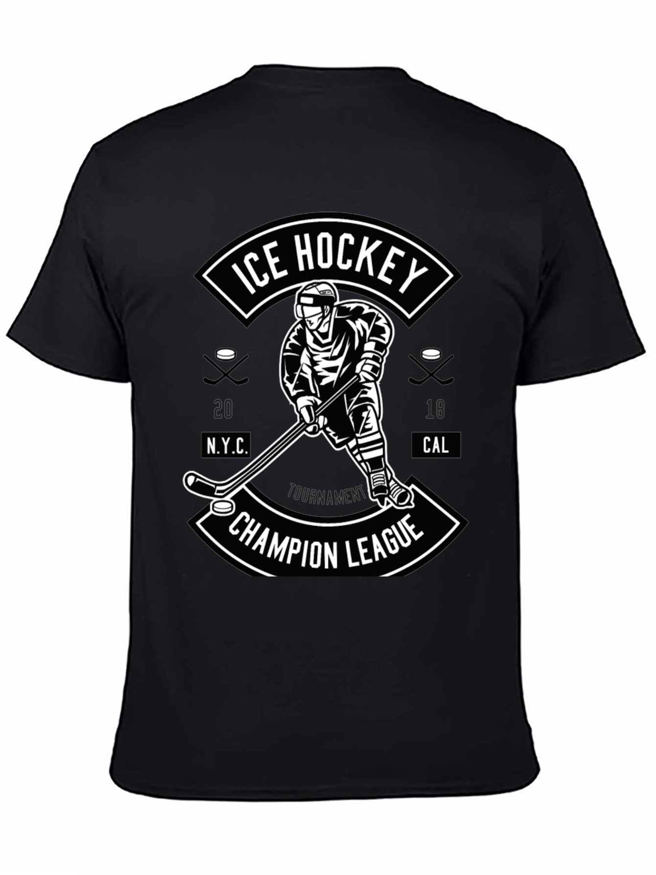Ice Hockey Champion League Graphic T-Shirt