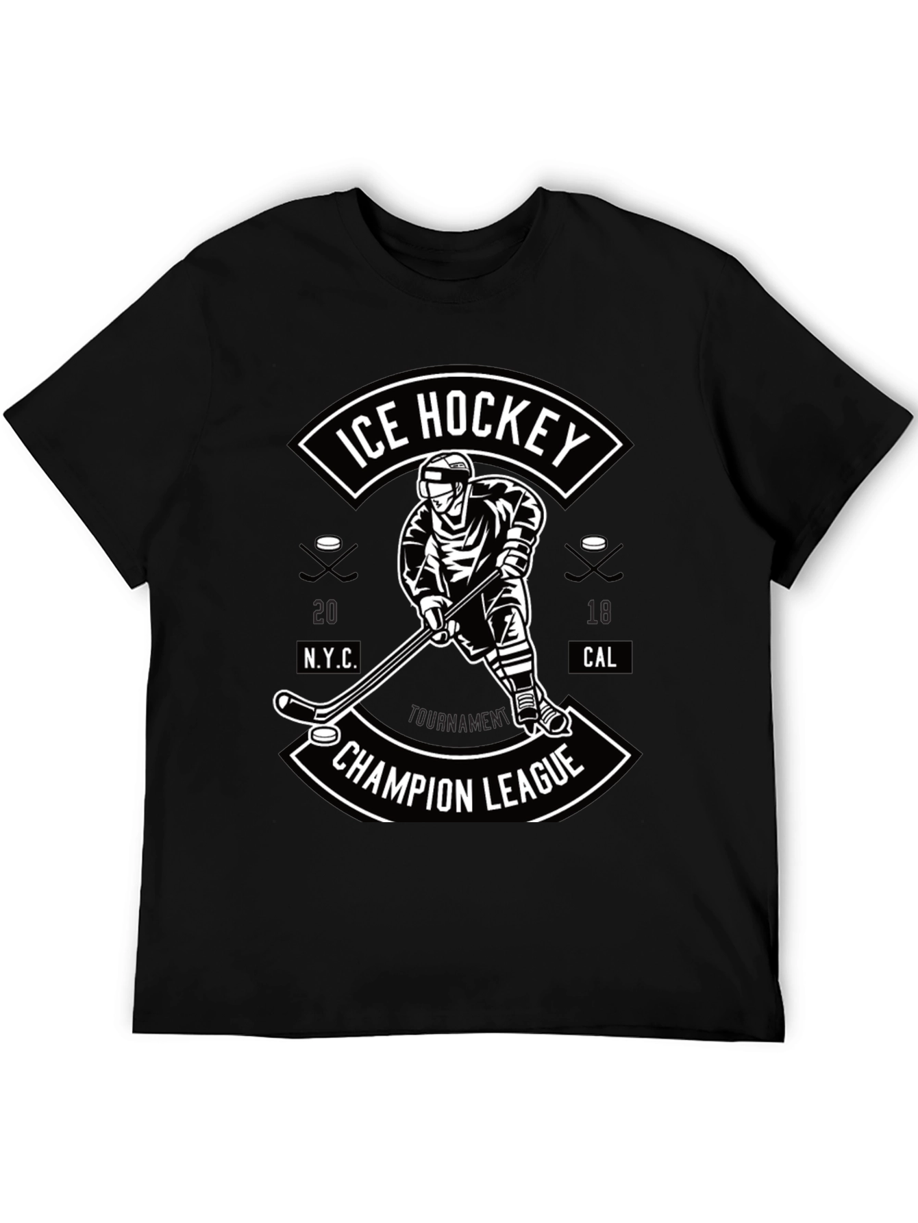 Ice Hockey Champion League Graphic T-Shirt
