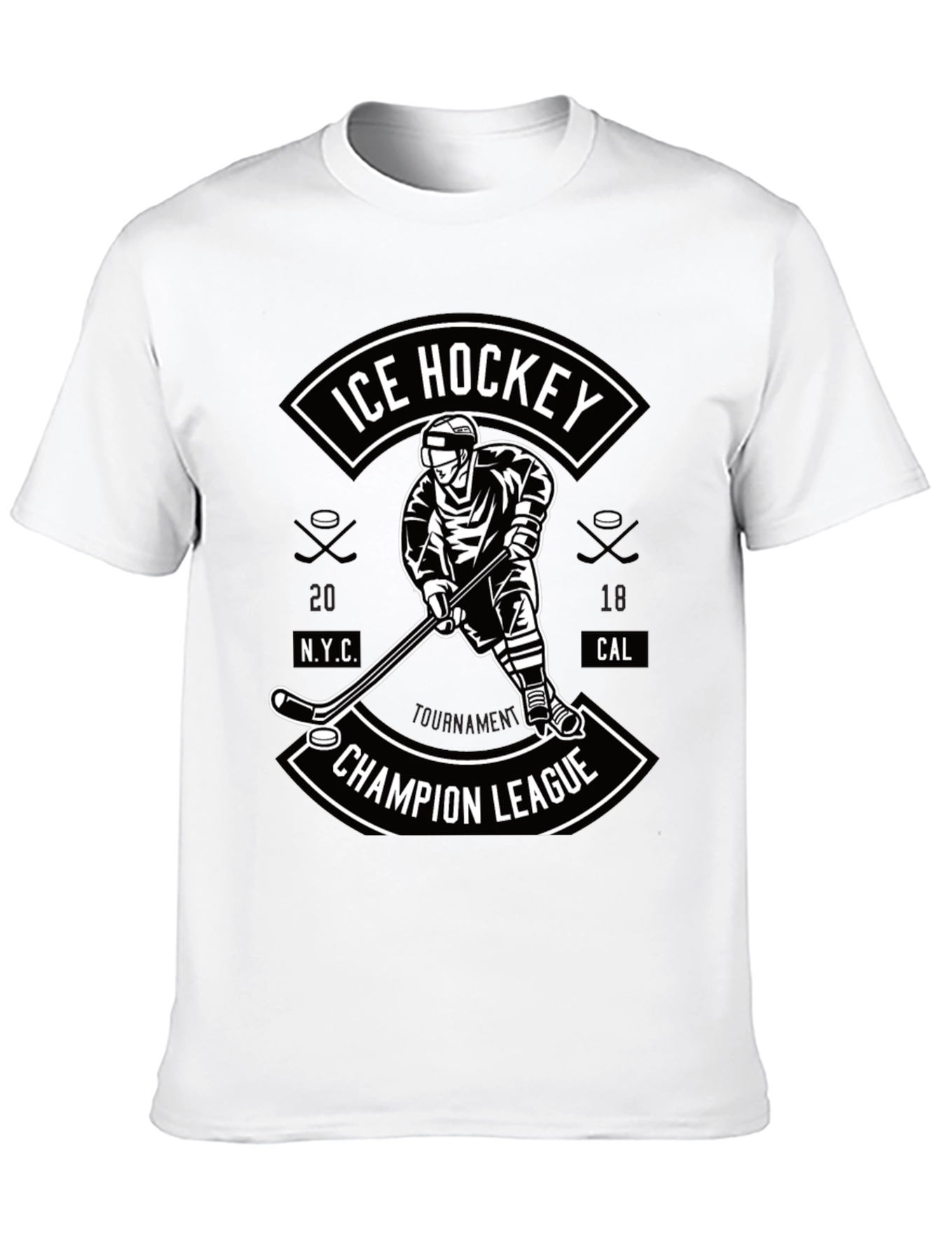 Ice Hockey Champion League Graphic T-Shirt