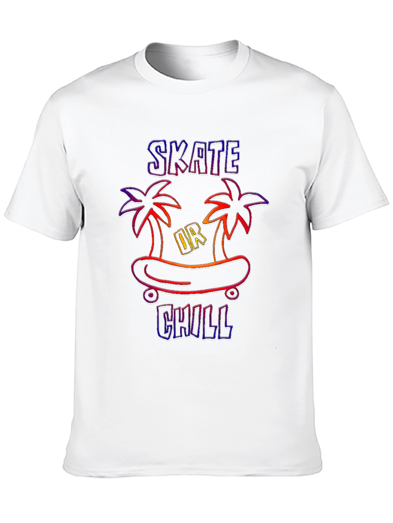 Skate or Chill Graphic Tee - Black T-Shirt