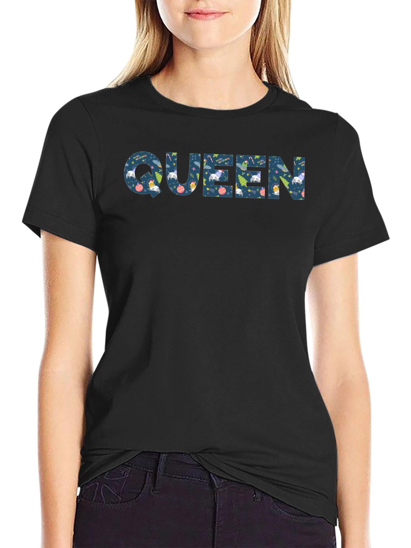 Queen Christmas T-Shirt - Holiday Festive Top